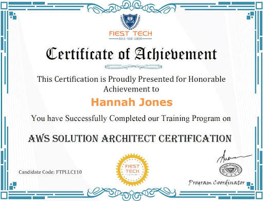 AWS Certified Solutions Architect - Professional Training & Exam Prep (SAP-C02) certificate sample