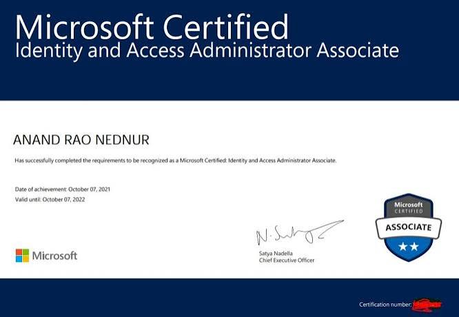Microsoft Identity and Access Administrator (SC-300) Training & Exam Prep certificate sample