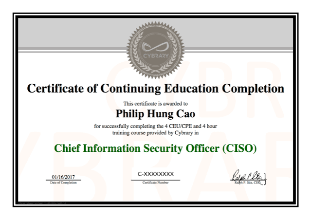 CCISO Training & Exam Prep - EC-Council Certified Chief Information Security Officer (Executive) certificate sample