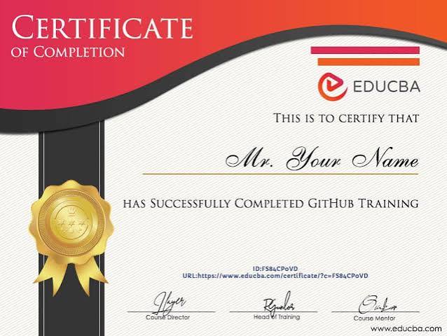 GitHub Administration Certification Training (GH-100) Certificate