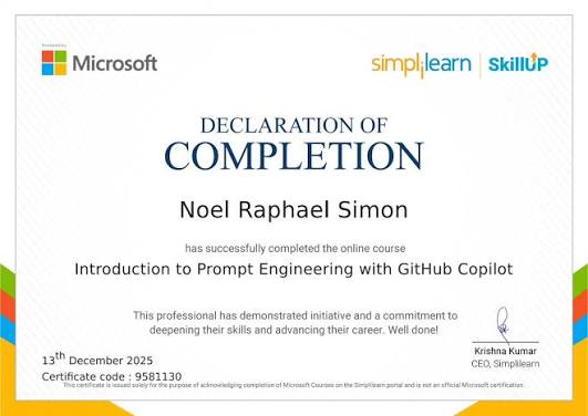 GitHub Copilot Certification Training (GH-300) Certificate