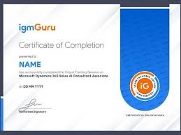 Dynamics 365 Sales AI Consultant Training (AB-210) Certificate